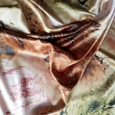 Ткань Атлас стрейч принт